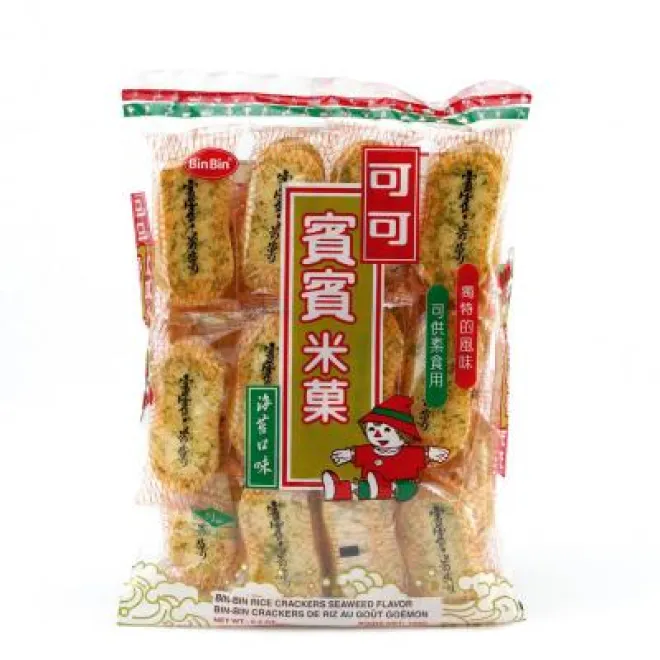 Rijstcrackers met zeewier - Bin Bin 150g - op www.asiafoodland.de